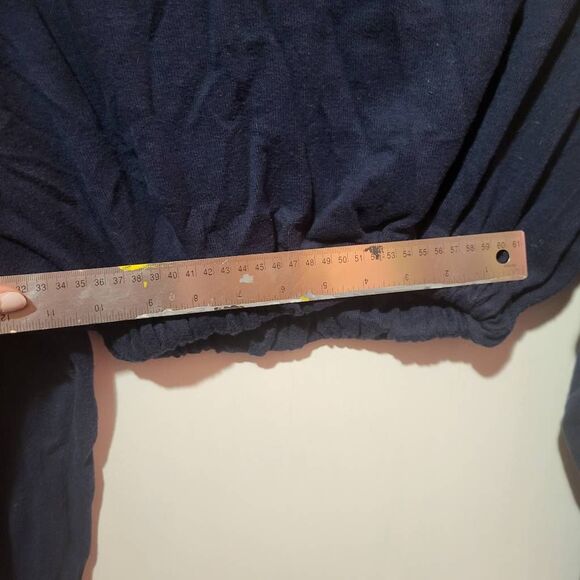 Reworked St. John's Bay Oversized Cropped Cashmere Sweater - Size S - Picture 10 of 10